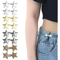 8 pièces Pince pour pantalon trop large,Bouton pantalon ajustable,Serre Taille Jean, Boutons de Pantalon Amovibles,Boucle de Taille - Beaux-Arts et Loisirs créatifs