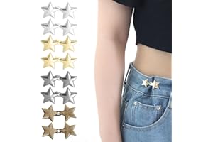 LuLiyLdJ Ajustadores de Pantalones, Botones Ajustables para Cintura, 8 Pares