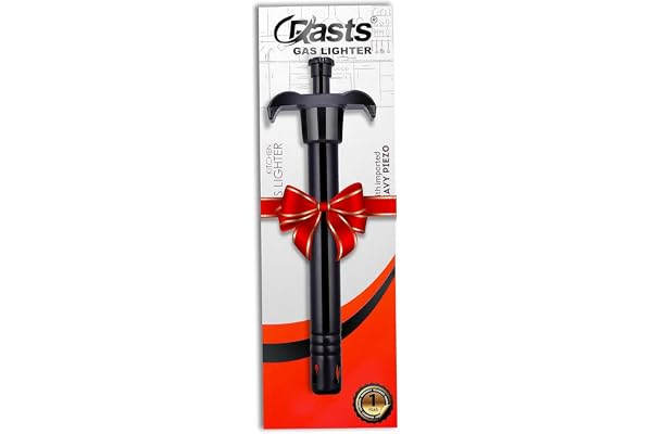 Crasts Spark Gas Lighter for Kitchen Use Restaurants Metal Gas Stove Lighter Regular Size Easy Grip Long Lasting, Rust Proof