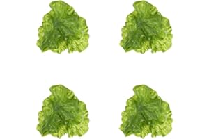 ‎AMOSFUN Amosfun Lebensechte SalatbläTter Deko - 12er Set KüNstliche GemüSe Simulation Aus PVC FüR KüChe, Wohnraum Und Kaufladen ZubehöR, Ideal FüR Dekoration Und PräSentation