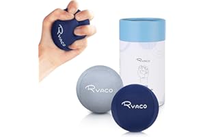 RYACO Pallina Antistress Mano Terapia Palline Palla per Riabilitazione Fisioterapia Esercizi Terapeutiche Spremere Palle Dito Grip Uovo Gel, Confezione da 2
