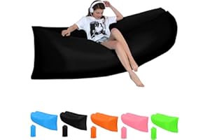 FKGOODAM Inflatable Lounger Air Sofa for Beach Strongly Supported Inflatable Sofa with Lazy Blow Up Sofa Bag Waterproof Leak Proof Inflatable Chair for Camping Beach Swim