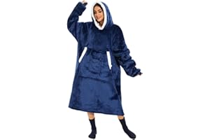 Gogola Oversized Hoodie Decke Damen，Verlängern Decken Hoodie,Extra Dick und Warm Deckenpullover，Blanket Hoodie Geeignet für Männer, Frauen und Teenager