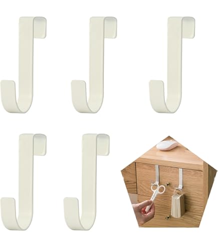 ENSEMBLE DE 5 Crochets De Porte D'armoire En Bois Vintage Style