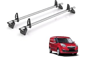 VAN DEMON Rhino Roof Rack for Vauxhall Combo 2012-2018 [Suitable Only for Rear Barn Doors] 2 Roof Bars + Loadstops - WD2FL/KLS2