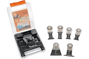 FEIN 4 + 2 Starlock universalset, maximal mångsidighet, exakta snitt i olika material och intressant prisfördel jämfört med e