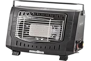 BRUNNER Riscaldatore Stufa Portatile Gas Basso Consumo Energetico Accensione Piezoelettrica Camping Campeggio Barca