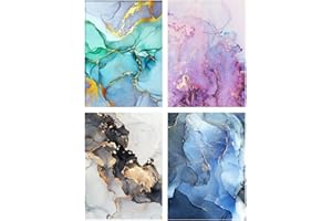 Sunily Diamond Painting Kinder, 4 Pack DIY 5D Diamond Painting Set mit Diamond Painting Zubehör Malen Nach Zahlen Erwachsene für Geschenk Home Wall Décor, Marmor Bilder, 30 x 40 cm