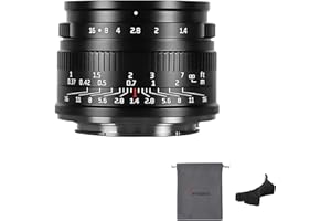 7artisans Objectif Fixe 35 mm F1.4 Mark II APS-C Mise au Point Manuelle Grande Ouverture Compatible avec appareils Photo Olympus et Panasonic MFT M4/3