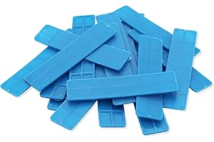 SILISTO Lot de 1000 cales de vitrage en plastique 100 x 30 x 2 mm – Les entretoises en plastique conviennent comme : cales de roue, entretoises, plaquettes de compensation, cales de verre ou cales de