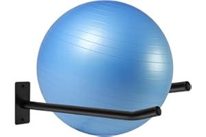 MANNIFEN Medicine Ball Rack,Exercise Ball Holder,Wall Rack for Gym Garage Storage Yoga Ball,Suitable for Yoga Ball/Stability Ball/Barre Ball/Yoga Block/Volleyball/Basketball