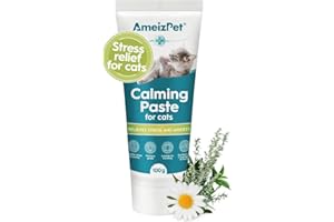AmeizPet Calmant Pate pour Chats - Produits Naturels Chats Soulager Stress Chats Snack Fonctionnel pour Chats, Pâte Naturelle Anti-Stress pour Chats - 100 g (3,5 oz)