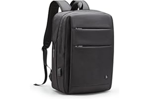 OIWAS Black Carry On Backpack for Men,Business Work Laptop Backpack, Casual Daypack for work ourdoor travel（15.6 Inch, 32.8L