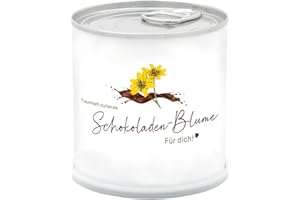 MacFlowers® Czekoladowy kwiat dla Ciebie, czekoladowy kwiat w puszce na kwiaty, oryginalny prezent, Twój zestaw do uprawy, bajecznie pachnie czekoladą, urodziny