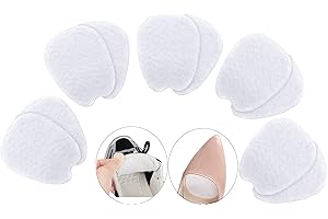 XINCENTRE 5 pares de almohadillas de fieltro para lengua para zapatos, almohadillas antideslizantes para lengua, almohadillas de fieltro fino en el antepié para hombres y mujeres