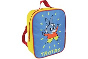 Fun House | Sac à Dos Isotherme Ane Trotro pour Enfant | Bleu Jaune | H27 x L21 x P10 cm | Licence Officielle | Sac Goûter École 5L | Sac Repas Enfant Isolé | Marque Française | Idée Cadeau