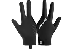 EQULUP Guantes de billar, guantes de jugador de snooker profesionales transpirables de 3 dedos billar accesorio a la izquierda para hombres y mujeres