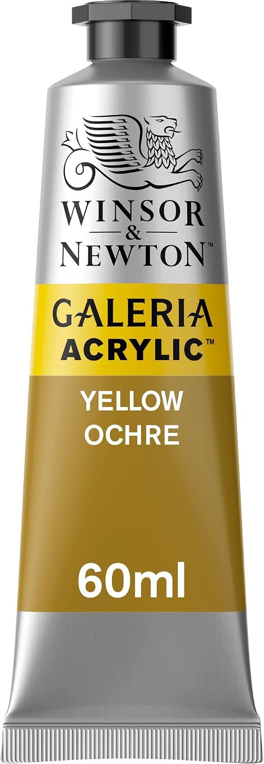 Winsor & Newton Galería - Pintura Acrílica , 60 ml, Amarillo (Yellow Ochre)