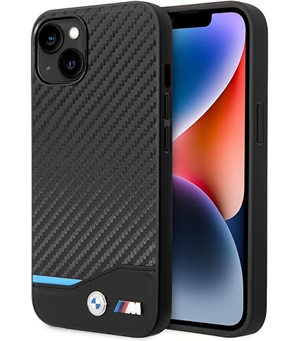 BMW BMHCP13MTRTBK hoes voor iPhone 13 6,1 zwart M Collection Triangles