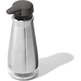 OXO Good Grips paslanmaz &ccedil;elik sabunluk | Doldurulabilir Sabunluk, Paslanmaya Dayanıklı Paslanmaz &Ccedil;elik, Ağırlıklı Pompa, Mut