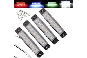 Electrely Luce di Navigazione per Barche, 4 Pezzi 12V Marine Boat Yacht Luce a LED Lampada di Prua Laterale per luci di Prua e di Poppa, luci per Kayak