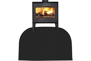 Naletie Alfombra Ignifuga, Alfombra Ignífuga para Chimenea Semiredonda, Alfombra Barbacoa Exterior, Tapete Ignífugo, Alfombra Ignifuga, para Barbacoa para Estufa, Chimenea, Barbacoa(50 * 80cm)