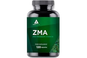 Bodyathlon- ZMA- Zinco Magnesio Vitamina B6– Integratore sportivo- Recupero muscolare- Previene la fatica- Sistema immunitario- Previene catabolismo e crampi- 120 capsule- Vegan