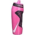 Nike Unisex's HyperFuel 18oz Drinks Bottle, Pink/White/Black, 18 oz