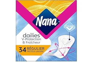 Nana Dailies Fraîcheur & Protection - Protège-slips ultra absorbant, standard, 34 pièces