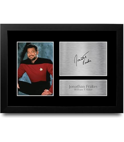 HWC Trading Patrick Stewart Gift Signed Autograph Star Trek A4 Printed Gifts Photo Frames