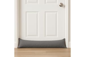 ARTISTIC FASHIONISTA LIMITED Plain Draught Stopper for Doors & Windows – Draft Excluder & Heat Insulator to Keep Warm, Block Cold Air, Reduce Micro Dust & Save Energy – Door Window Energy Saver (Grey)