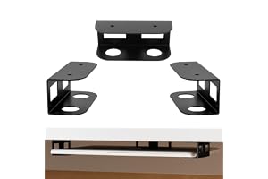 Laptopstativ under skrivbordet, multifunktionella fästen under bordet för bärbar dator, tangentbord, osv. - Set med 3 stycken
