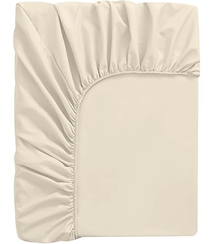 Lenzuolo Sotto Con Angoli Elasticizzati 100% Cotone - Altezza 25 Cm, Color Panna - Foto 11