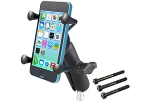 RAM MOUNTS RAM Mount RAM-B-367-UN7U Support pour téléphone Portable/Smartphone, Moto, Noir, Support Passif, Aluminium, Composite, Caoutchouc, Acier Inoxydable, X-Grip