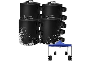 Elepl Pavillon Gewichte 4er Set PVC Gewichtstaschen Sandsäcke zum Befüllen Sandsäcke zum Befüllt Wasser Wiederverwendbar 10kg Pavillon Sandsäcke für Camping Pavillon Faltpavillon Gartenzelte