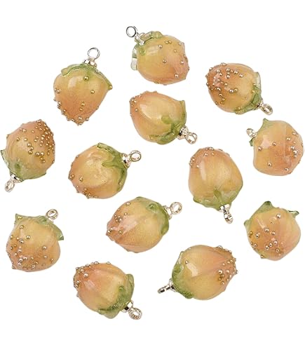 CJIAYUJEW Set Collana E Orecchini Fragola 3D – Acrilico Rosso – Gioielli Simpatici E Colorati Per Ragazze E Donne - 2
