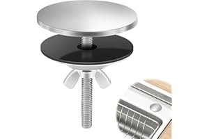 SMCEHEYA 1 Pcs Sink Hole Cover Stainless Steel Tap Hole Blanking Plug for Keeping Bathroom Kitchen Sink Clean Stainless Steel Kitchen Faucet Sink Plug Hole Sink Accessories