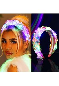 Serre-tête Lumineux LED Coloré – Pour Femmes Et Filles, 3 Modes Clignotants, Festif Pour Halloween, Noël, Carnaval, Fête