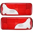 Set Of 2 Rear Tail Lamp Light Lens Pair Lh+Rh Compatible with Vw Mercedes Sprinter 2006-On