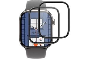 IQShield Screen Protector for Apple Watch Series 11/10 42mm, Ultra Clear Tempered Glass, Protective Film for iWatch 10 42mm, 3D Full Coverage, Touch Sensitive, Bubble-Free, 2 Pack