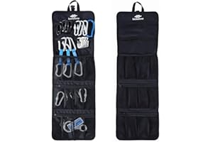 Lixada Climbing Quickdraw Hanging Storage Bag Climbing Gear Organizer Bag Small Tools Organizer Pouch