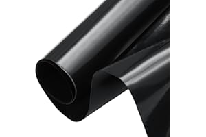 Teodute 1x6m Teichfolie, Schwarz HDPE Teichfolien Schwerlast, Dichtungsfolie Teichmembran für Fischteiche, Brunnen, Wassergarten und Wasserfall