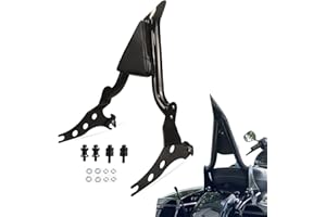 FJPACEMT [New Generation] Black Sissy Bar, Detachable Passenger Backrest Rear Pad Fit for Harley Fat Boy FLFBS 2018-2023 2024 Breakout 2013-2023
