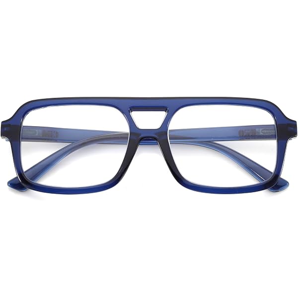 LONDON MOLE® Huntsville Lunettes De Lecture Carrées Tendance | Monture Architecturale Élégante | Hommes Femmes Unisexe | Charnières à Ressort