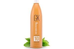 Global Keratin GK HAIR Professional Hair Creme 10 Volume Developer 1000ml for Hair Coloring Bleach - High-Performance Long Lasting Semi-Permanent Hair Color Toner Dye