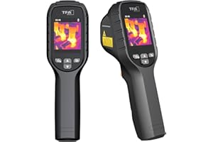 TFA Dostmann Wärmebildkamera Visualtemp 96x96 IR & 240 x 240 Auflösung, 31.1144, mit Infrarot, tragbar, 8-Stunden Akkulaufzeit, -20°C bis 550°C, IP 54, für Jagd oder Hausinspektionen, schwarz