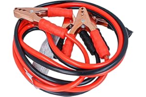 CARALL Kit cavi di avviamento batteria professionale rame 35mm2 2000A per camper camion di emergenza 12V e 24V, cavo lungo 2,5 metri