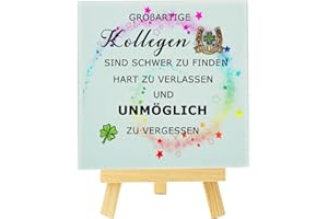 JAAGUUCO Abschiedsgeschenk Kollegen, Lustiges Untersetzer Deko, Jobwechsel Geschenk, Abschied Kollegin, Rente Ruhestand Dankeschön Geschenk für Kollegen Lehrer Chef, Ein Arbeitsalltag mit Sinn für Rituale