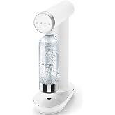 Smeg SKC01WHM Soda Yapıcı, Kaymaz Ayaklar, Yer Tasarruflu Tasarım, 800 ml, Mat Beyaz