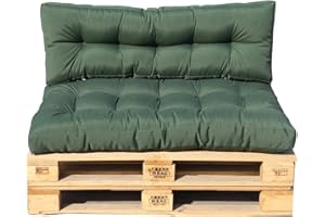 RED DECO Juego de 2 Cojines de Exterior para Palet 120 x 80 x 15 cm RIOU